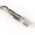 Гирлянда Айсикл (бахрома) светодиодная, 1,8 х 0,5 м, прозрачный провод, 220В, диоды тепло-белые, SL255-016