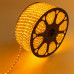 LED лента 220 В, 10х7 мм, IP67, SMD 2835, 60 LED/m, цвет свечения желтый, цвет свечения желтый